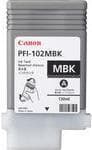 Canon PFI-102MBK - pigment sort mat - iPF500 - iPF600 - iPF700 - iP710 - iPF720 - inkjet - 130 ml (31CANPFI102MBK)