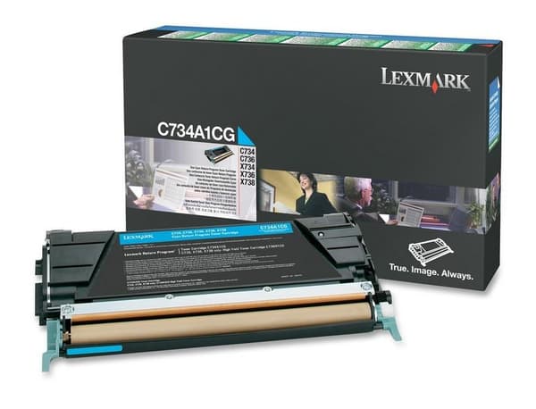 Lexmark 0C734A1CG - Tonerkassett Cyan