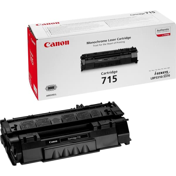 Canon 715 - svart - original - tonerkassett - för i-SENSYS LBP3310, LBP3370 (1975B002)