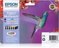 Pikkukuva 1 / 2: Epson T0807 monipakkaus - musta, keltainen, syaani, magenta, vaalea magenta, vaalea syaani - alkuperäinen - läpipainopakkaus RF / akustisella hälytyss