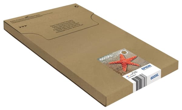 Epson 603XL Multipack Easy Mail Packaging - 4 - XL - musta, keltainen, syaani, magenta - alkuperäinen - läpipainopakkaus - mustepatruuna - Expression