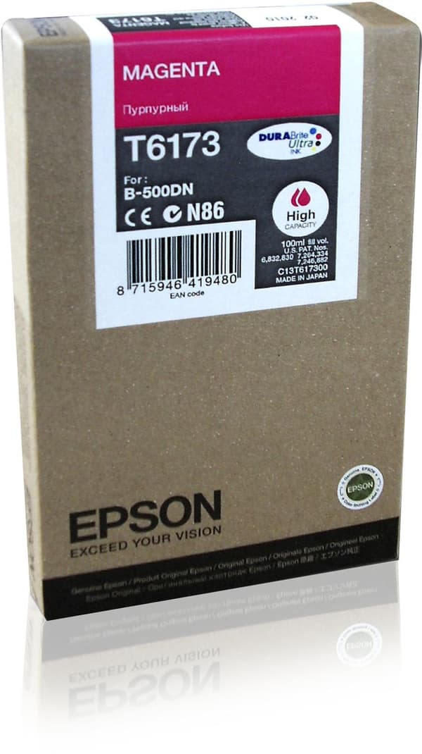 Epson T6173 - Hög kapacitet - magenta - original - bläckpatron - för B 500DN, 510DN