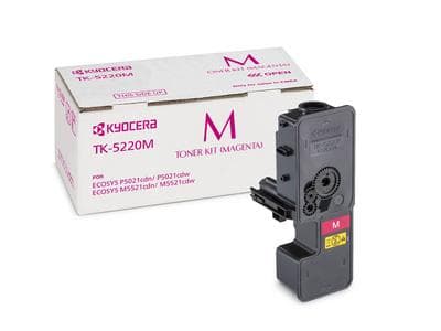 Kyocera TK 5220M - magenta - alkuperäinen - väriainekasetti - malleihin ECOSYS M5521cdn, M5521cdw, P5021CDN, P5021cdw (1T02R9BNL1)