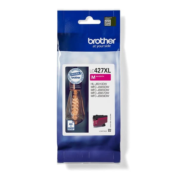 Original Brother bläckpatron LC-427XLM magenta för ca 5 000 sidor, för MFC-J5955DW, MFC-J6955DW, MFC-J6957DW, HL-J6010DW