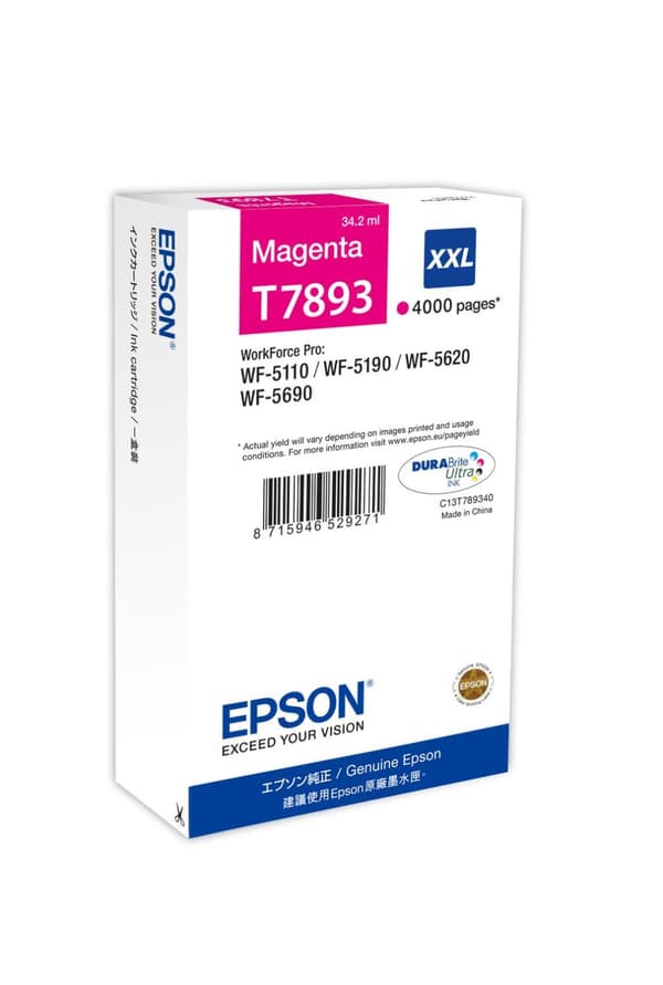 Epson T7893 - 1 - storlek XXL - magenta - bläckpatron (C13T789340)