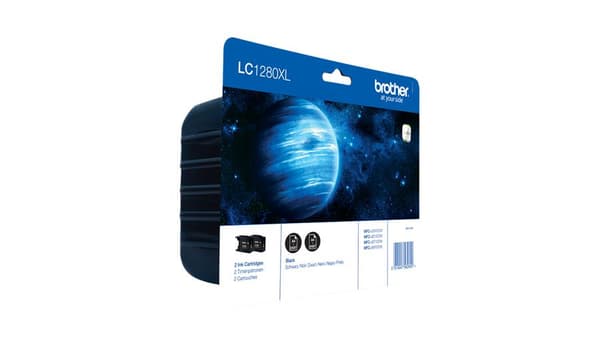 Brother LC-1280XLBKBP2 - Blækpatron / Sort / Høj kapacitet