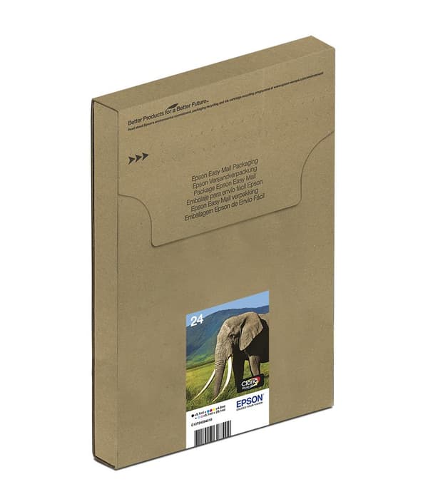 Epson 24 Multipack Easy Mail Packaging - 6-pack - svart, gul, cyan, magenta, ljus magenta, ljus cyan - original - kartong - bläckpatron - för Expressi