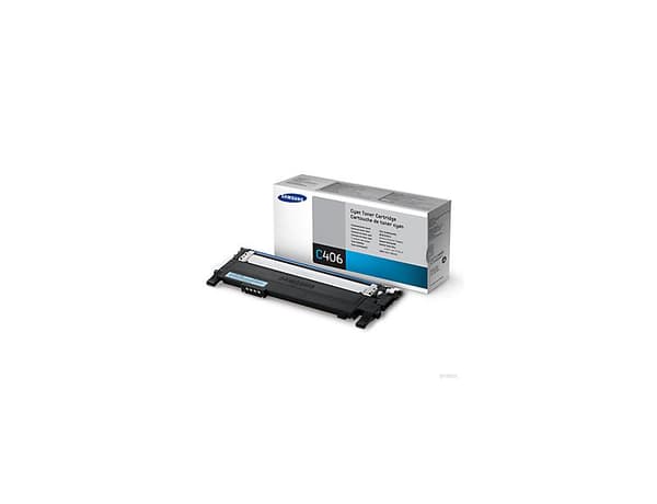 Samsung CLT-C406S - cyan - original - tonerpatron - til CLP-360, 365, 368, CLX 3300, 3305, Xpress C460, C467 (CLT-C406S/ELS)