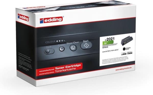 Edding EDD-2021 Toner Single korvaa HP 53X (Q7553X) mustan 7000 sivun yhteensopivan väriaineen