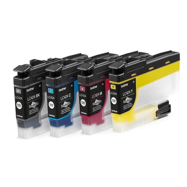Pakke med 4 patroner LC424VAL - BROTHER - Sort, Cyan, Magenta og Gul 750 sider højtydende - til DCP-J1200W