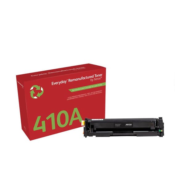 Xerox musta värikasetti. Vastaa HP CF410A:ta. Yhteensopiva HP Color LaserJet Pro MFP M477, LaserJet Pro MFP M377, Pro M452 kanssa