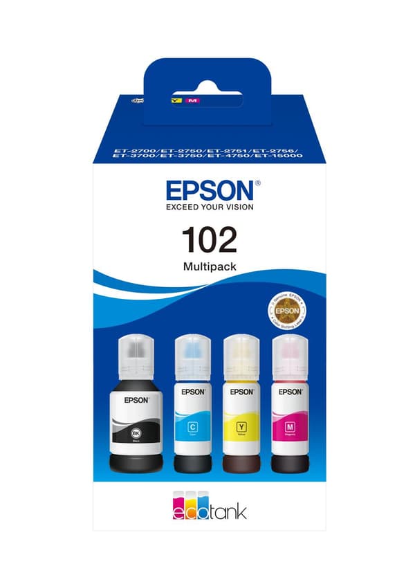 Multipack 4 färger EcoTank 102