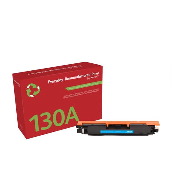 Xerox cyan tonerpatron. Svarende til HP CF351A. Kompatibel med HP Color LaserJet Pro M176 MFP, Color LaserJet Pro M177 MFP