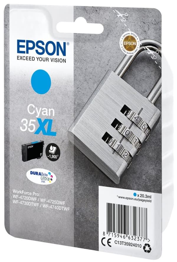 Epson - C13T35924010 - 35XL - Bläckpatron cyan