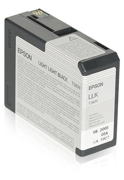Epson T580 - Bläckpatron / Ljussvart