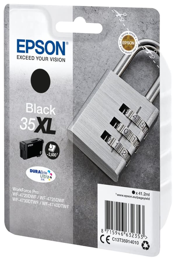 Epson 35XL - Bläckpatron / Svart