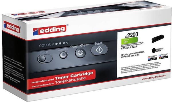 Edding EDD-2200 Toner erstatter HP 203A (CF540A) Sort 1400 sider Kompatibel toner