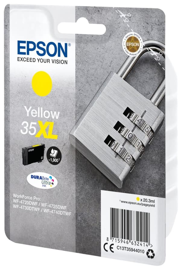 Epson 35XL - Bläckpatron / Gul