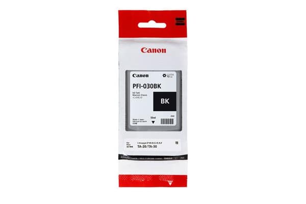 Canon PFI-030BK - 55 ml - svart - original - bläckbehållare - för imagePROGRAF TA-20, TA-30