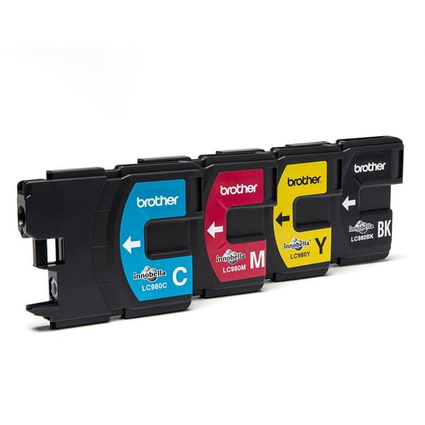 Brother LC980VALBP - printerpatron - 1 x sort, gul, cyan, magenta - blisteremballage (LC980VALBP)
