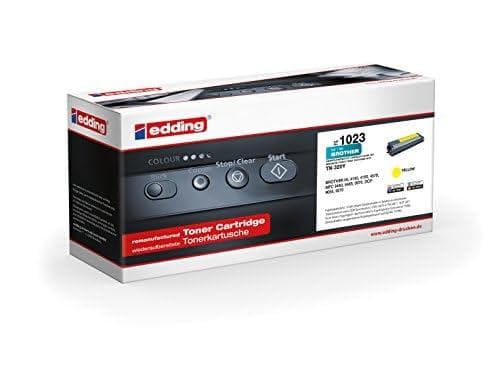 Edding Toner 2 x 1023 erstatter Brother TN-320Y Gul – 1.500 sider