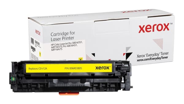 Everyday Yellow Toner, alternativ til HP CE412A, fra Xerox, 2600 sider - (006R03805)