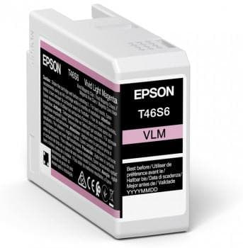 Epson UltraChrome Pro T46S6 - 25 ml - levande ljus magenta - original - bläckbehållare - för SureColor P706, SC-P700