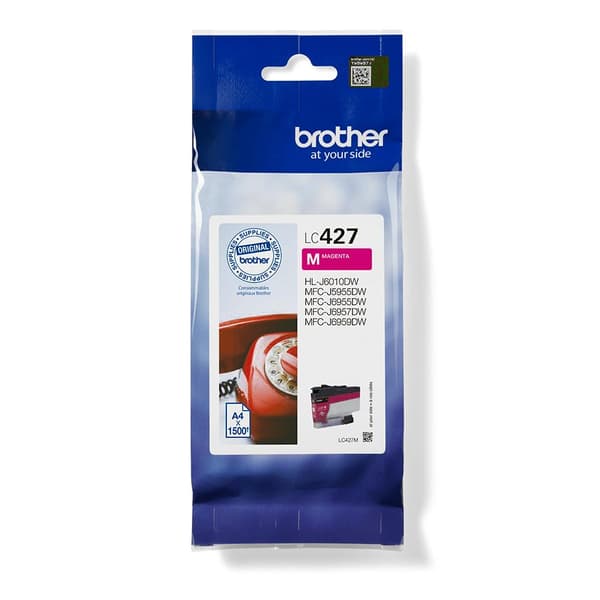 Brother LC-427M skrivarkassett 1 stycke(r) original standard magenta (LC427M)