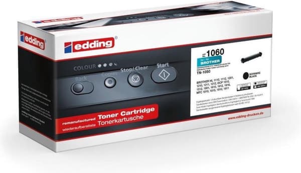 Edding Toner erstatter Brother TN-1050 Kompatibel sort 1000 sider EDD-1060