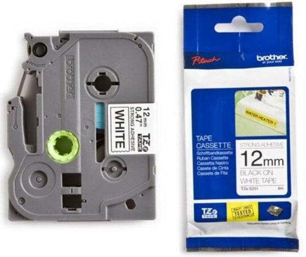 Brother P-Touch Tape svart på vitt (TZE-231 TZE231)