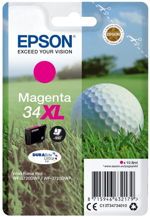 Epson 34XL - Bläckpatron / Magenta