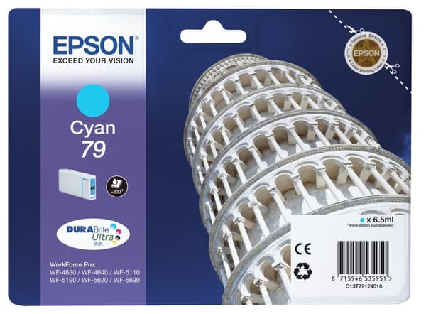 Epson 79 - cyan - original - bläckpatron (C13T79124010)