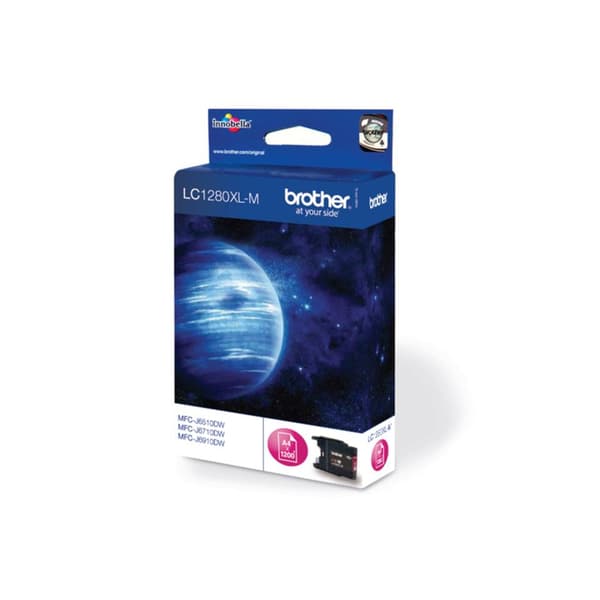 Brother LC1280XLM - skrivarkassett - 1 x magenta - 1200 sidor - för MFC J5910DW, J6510DW, J6710DW, J6910DW (LC1280XLM)