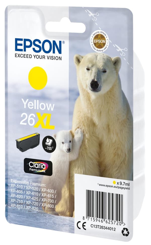 Epson 26XL - Gul - Bläckpatron (C13T26344012)