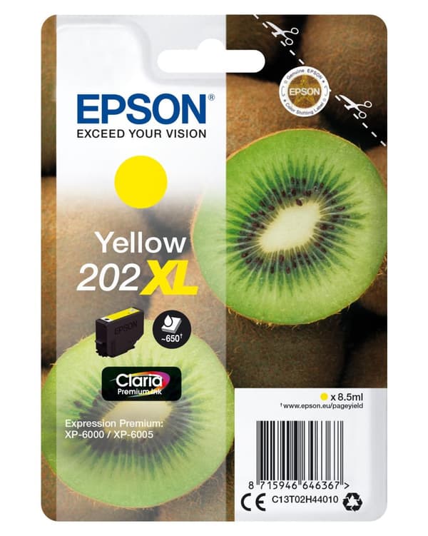Epson C13T02H44020 XL blækpatroner, gul