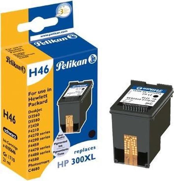 Pelikan H46 - HP 300XL - Mustepatruuna / musta