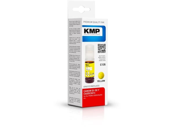 KMP C135, Gult, 70 ml, 1 stykker, 7700 sider