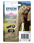 Miniatyrbillede 1 af 4: EPSON 24XL blækpatron lys magenta høj kapacitet 9,8 ml 740 sider 1-pak RF-AM blisterpakning