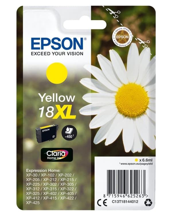 Epson 18XL - Gul - Bläckpatron (C13T18144012)