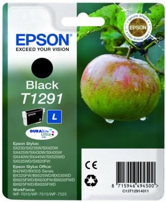 Epson T1291 - Bläckpatron - 1 x svart (C13T12914010)