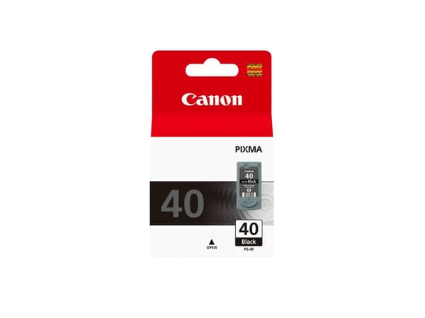 Canon PG-40 - Blækbeholder - 1 x sort - til FAX JX210, PIXMA iP1800, iP1900, iP2600, MP140, MP190, MP210, MP220, MP470, MX300, MX310 (0615B001)
