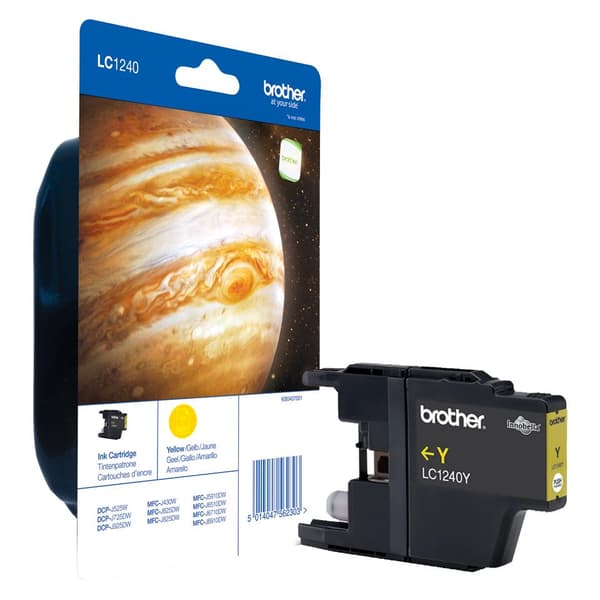 Brother LC1240Y - gul - original - blækpatron - til Brother DCP-J525, J725, J925, MFC-J430, J5910, J625, J6510, J6710, J6910, J825