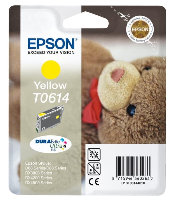 Epson T0614 - Blækpatroner / Gul