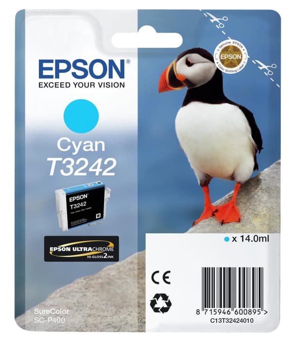 EPSON T3242 Cyan bläckpatron (C13T32424010)