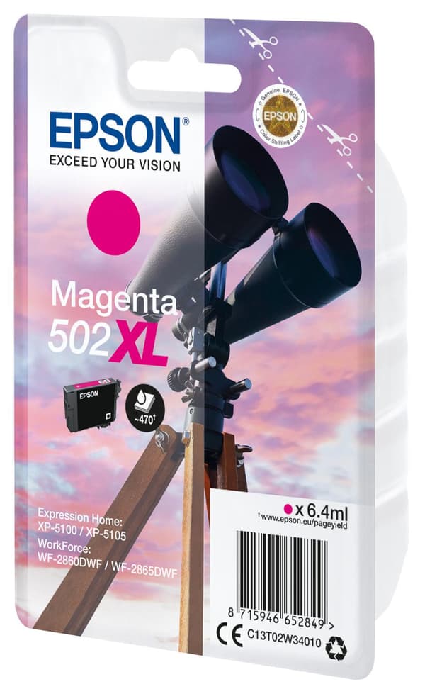 Epson - C13T02W34010 - 502XL - Bläckpatron magenta