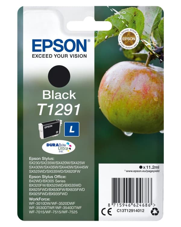 Epson T129 - sort - original - blækpatron (C13T12914012)