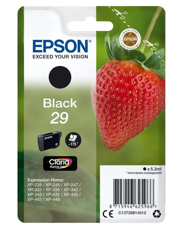 Epson 29 - Bläckpatron / Svart