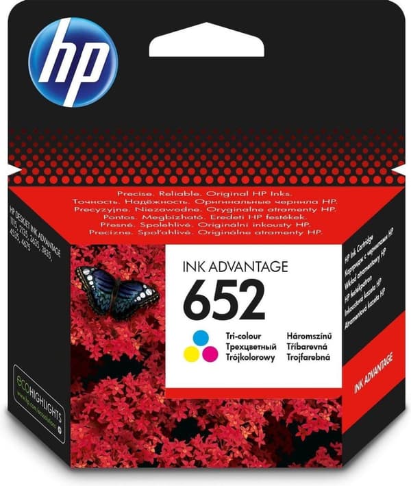 HP 652 - bläckpatron / färg (F6V24AE)