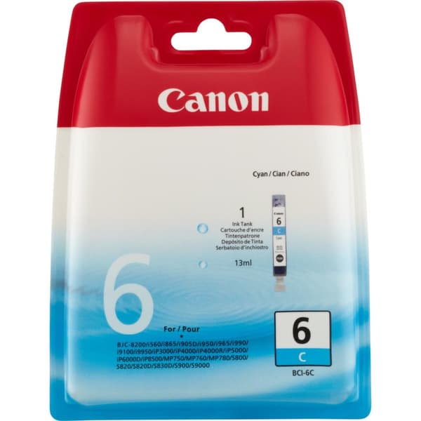 Canon BCI-6 blækpatron - Cyan