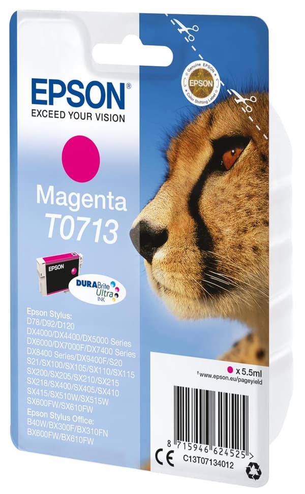 Epson T0713 - Bläckpatron / Magenta